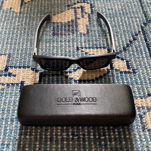 Gold & Wood Sunglasses - Picture 2 of 8